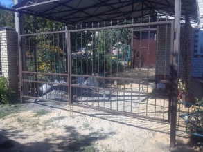 Решетчатые ворота распашные - пример 12 фото в Темрюке