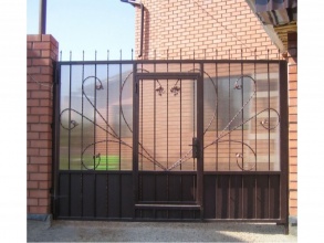 Кованые заборы с поликарбонатом 80 метров фото в Темрюке